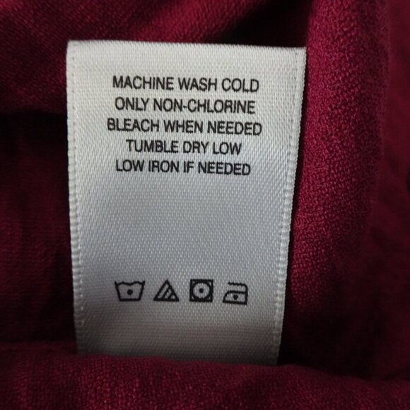 John Mark Tunic Top Women's Plus Size 2X Red Wine Color Relaxed Fit - Picture 10 of 10